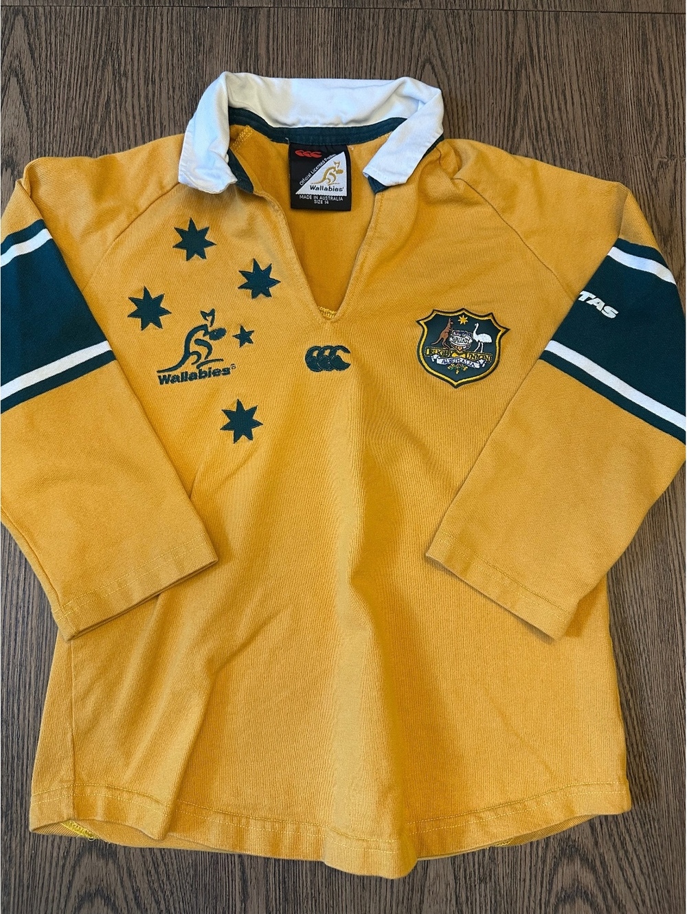 Canterbury Wallabies Official Licensed Rugby Jersey Size 14